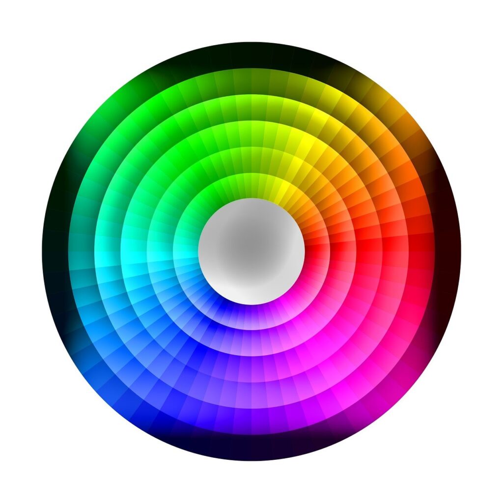 colour wheel, chromatic, rainbow